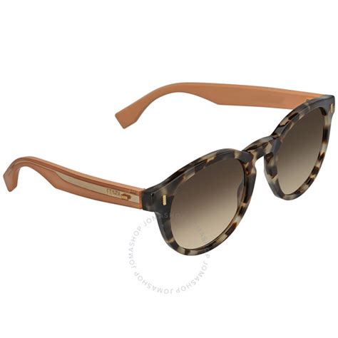 fendi ff 0085 s|Fendi Brown Gradient Round Ladies Sunglasses FF 0085/S .